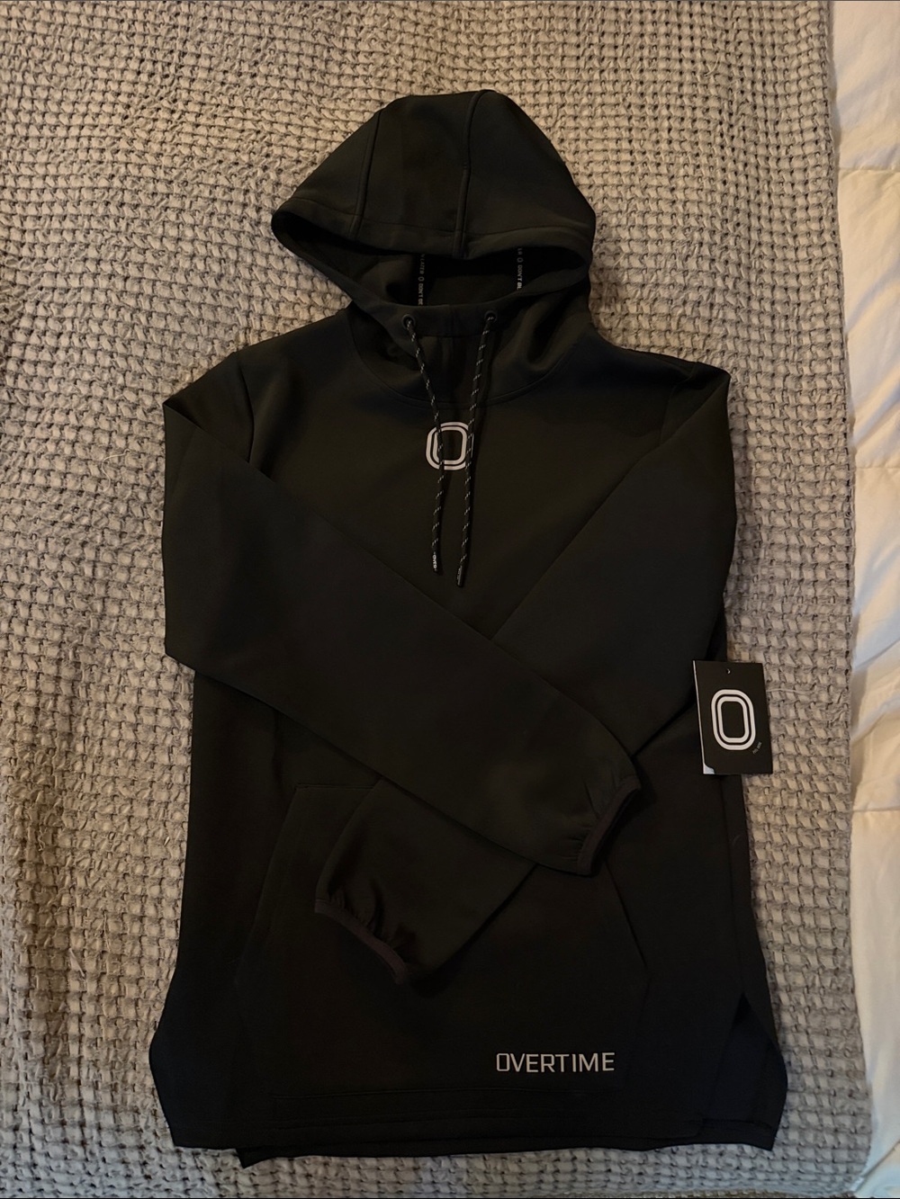 Overtime Men's Black Pullover Hoodie